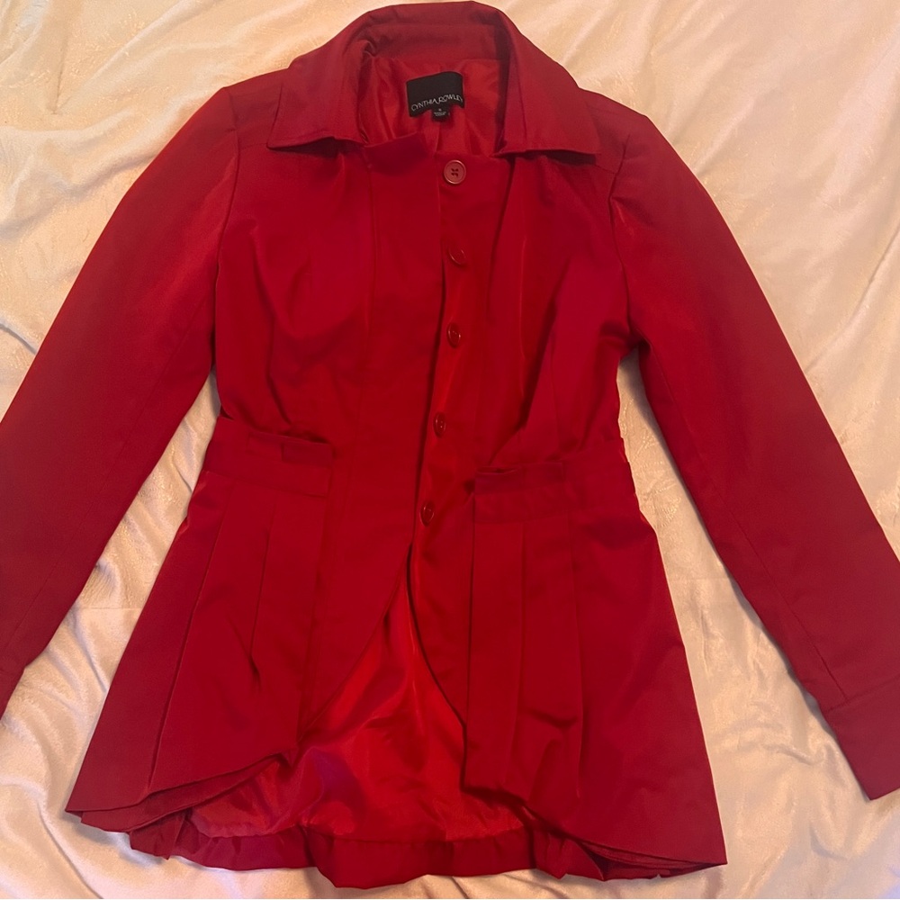 Cynthia Rowley Vibrant Red Blazer
